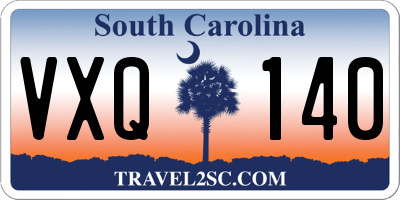 SC license plate VXQ140