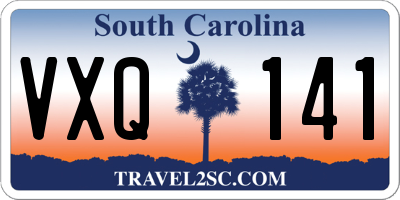 SC license plate VXQ141