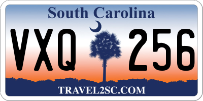 SC license plate VXQ256