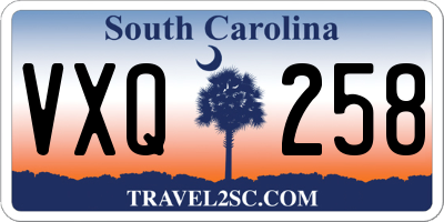 SC license plate VXQ258