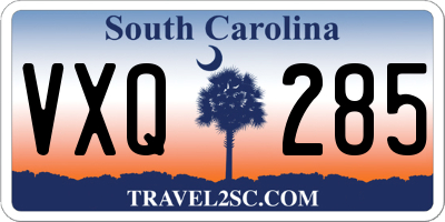 SC license plate VXQ285