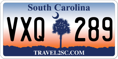 SC license plate VXQ289