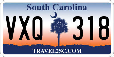 SC license plate VXQ318