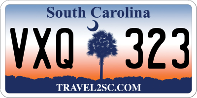 SC license plate VXQ323