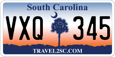 SC license plate VXQ345