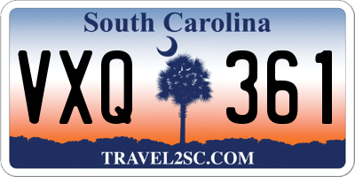 SC license plate VXQ361