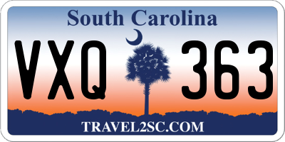 SC license plate VXQ363
