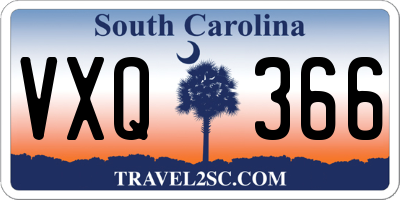 SC license plate VXQ366