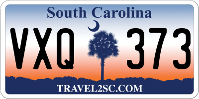 SC license plate VXQ373