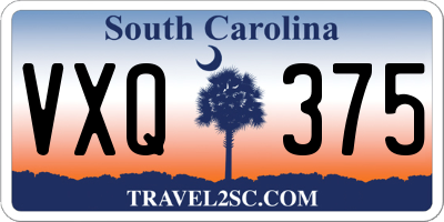 SC license plate VXQ375