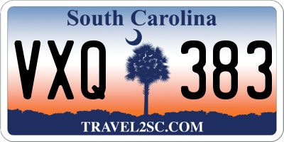 SC license plate VXQ383