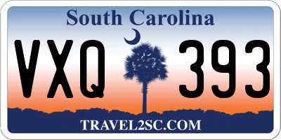 SC license plate VXQ393