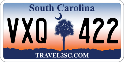 SC license plate VXQ422