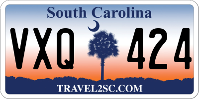 SC license plate VXQ424