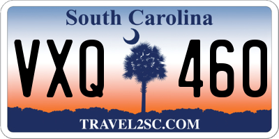 SC license plate VXQ460