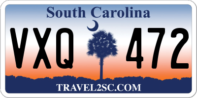 SC license plate VXQ472