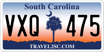 SC license plate VXQ475