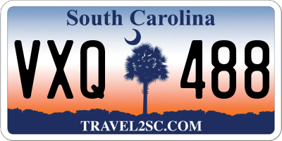 SC license plate VXQ488