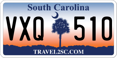 SC license plate VXQ510
