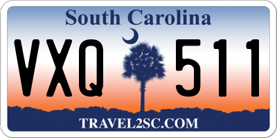 SC license plate VXQ511