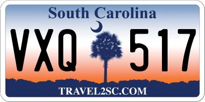 SC license plate VXQ517