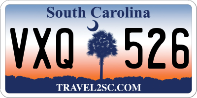 SC license plate VXQ526