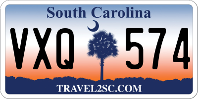 SC license plate VXQ574