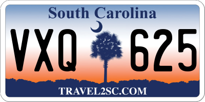 SC license plate VXQ625