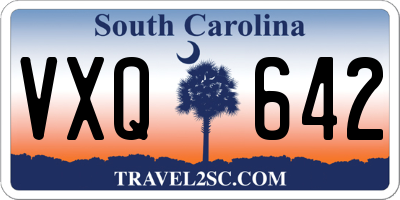 SC license plate VXQ642