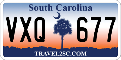 SC license plate VXQ677