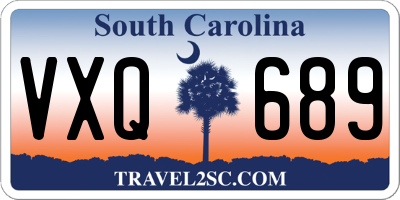 SC license plate VXQ689