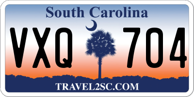 SC license plate VXQ704