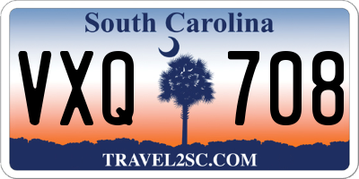 SC license plate VXQ708