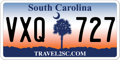 SC license plate VXQ727