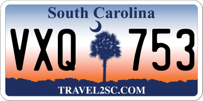 SC license plate VXQ753