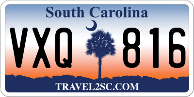SC license plate VXQ816