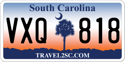 SC license plate VXQ818