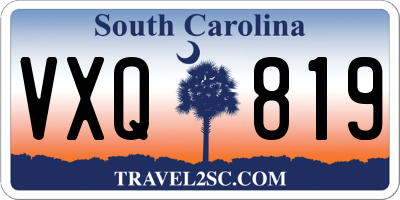 SC license plate VXQ819