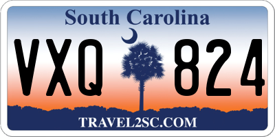 SC license plate VXQ824