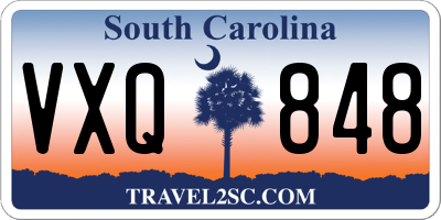 SC license plate VXQ848