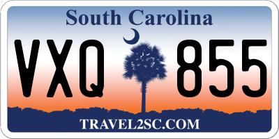 SC license plate VXQ855