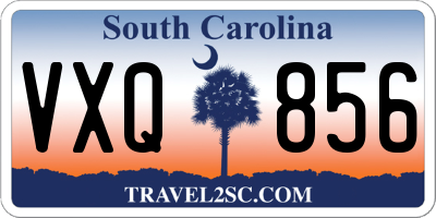 SC license plate VXQ856