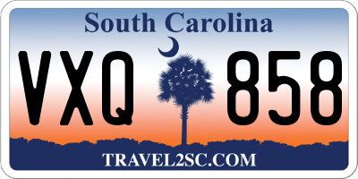 SC license plate VXQ858