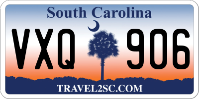 SC license plate VXQ906