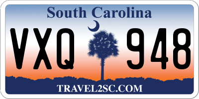 SC license plate VXQ948