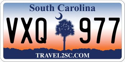 SC license plate VXQ977