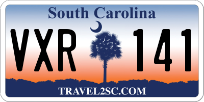 SC license plate VXR141