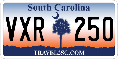 SC license plate VXR250