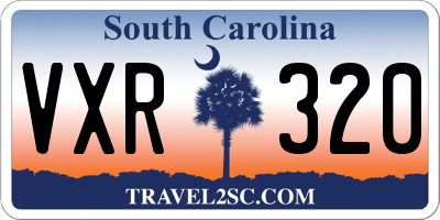 SC license plate VXR320