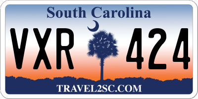 SC license plate VXR424